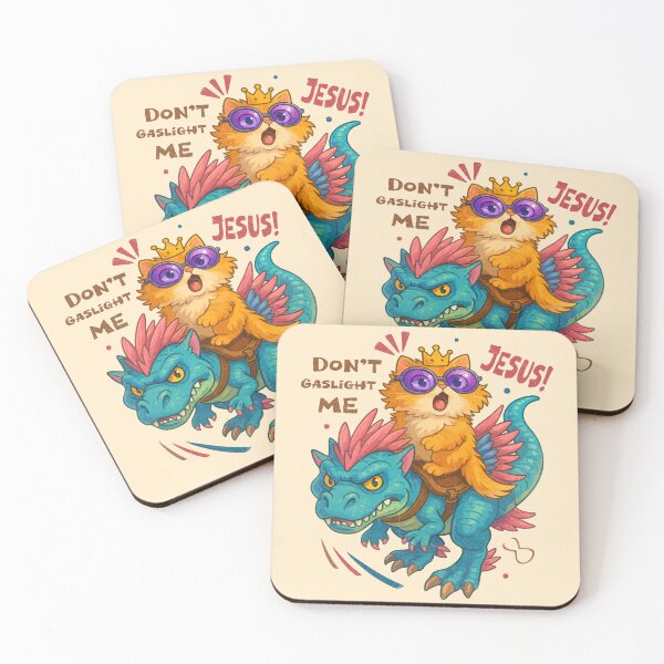Item preview, Don't gaslight me Jesus Vintage Book lover Mongo & Princess Donut Bookish designed and sold by RamblingsRose.