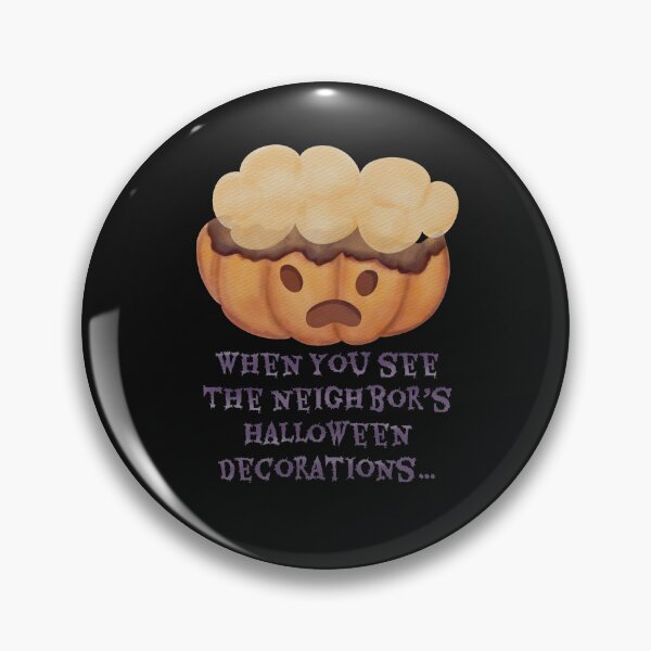 Item preview, When You See the Neighbor’s Halloween Decorations | Exploding Head Pumpkin Emoji designed and sold by Leticia Maltez.