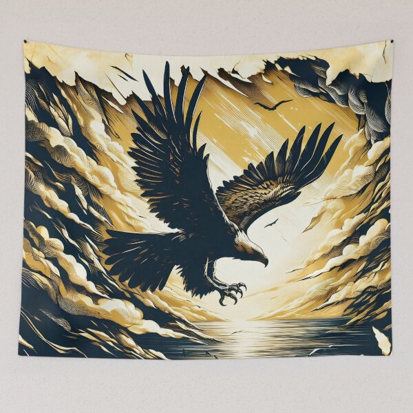 Item preview, Charcoal Torn Paper Eagle, Ai Generated Art  designed and sold by ACC .