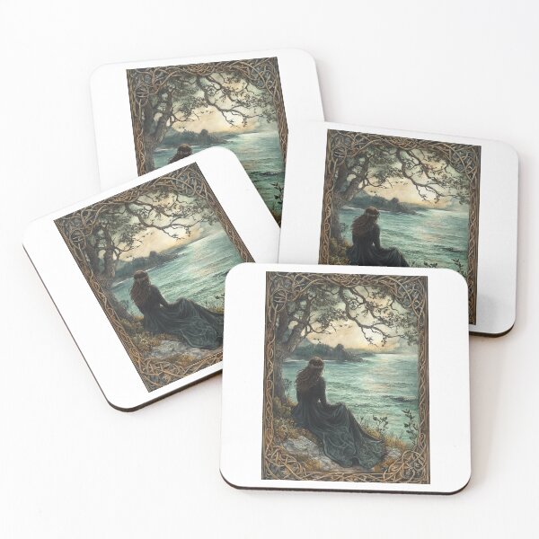 Item preview, Celtic Lady by the Sea – Mystical Artwork designed and sold by CelticSoulShop.