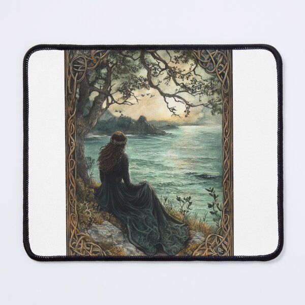 Item preview, Celtic Lady by the Sea – Mystical Artwork designed and sold by CelticSoulShop.