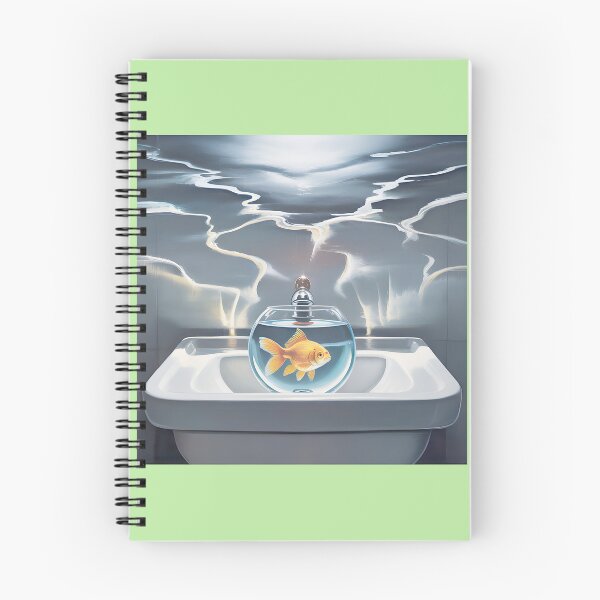 Item preview, Goldfish in a Bowl on Sink designed and sold by Sarah Turner.
