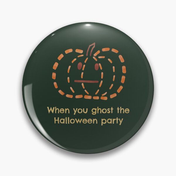 Item preview, When You Ghost the Halloween Party | Funny Watercolor Pumpkin Emoji designed and sold by Leticia Maltez.
