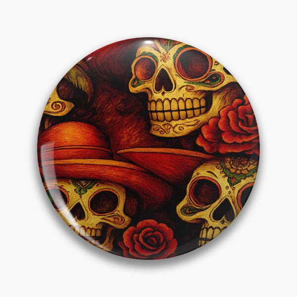 Item preview, The Mexican Dia de los Muertos Skulls designed and sold by Helios Be. Lavsh.