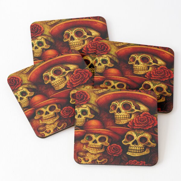Item preview, The Mexican Dia de los Muertos Skulls designed and sold by Helios Be. Lavsh.