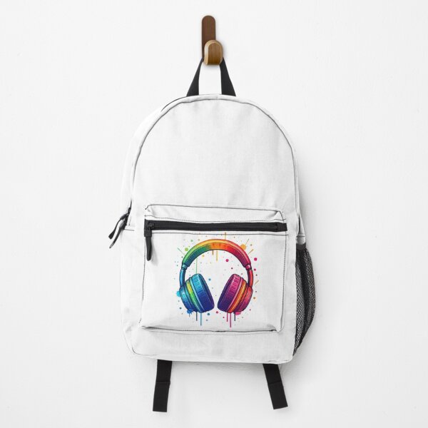 Item preview, Colorful Headphones Graffiti Style Music Art designed and sold by ArtfulWeave.