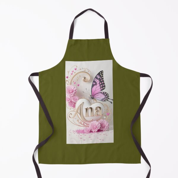 Item preview, Pretty Pink Butterfly with Ana Name Art designed and sold by Sarah Turner.