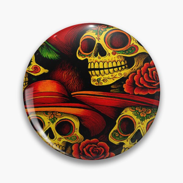 Item preview, The Mexican Dia de los Muertos Skulls #1 designed and sold by Helios Be. Lavsh.