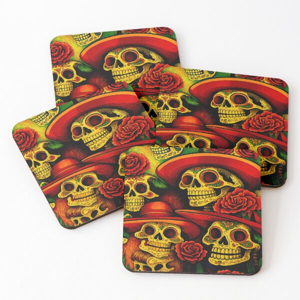Item preview, The Mexican Dia de los Muertos Skulls #1 designed and sold by Helios Be. Lavsh.