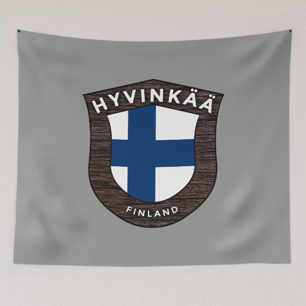 Item preview, Hyvinkää Finland Emblem Flag designed and sold by World Designs.