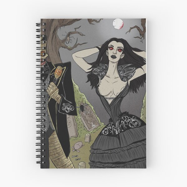 Item preview, Fancy dapper Undead Mummy man and Vampire girl cool horror art designed and sold by Vintage Designs +.