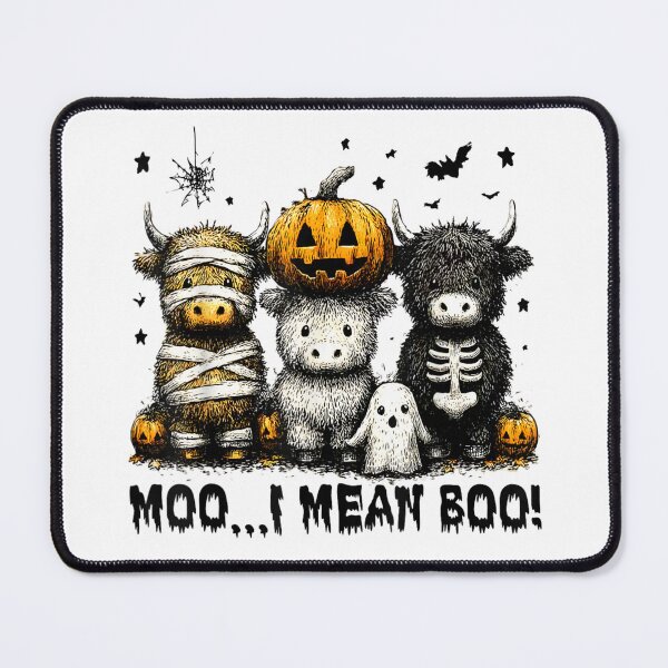 Item preview, Ghost Cow T-Shirt, Funny Halloween Moo I Mean Boo, Cute Spooky Cow Lover Gift designed and sold by DuneHaicna.