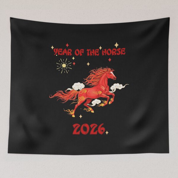 Item preview, Year Of The Horse 2026 : Lunar New Year Fire Horse Zodiac designed and sold by elynne9.