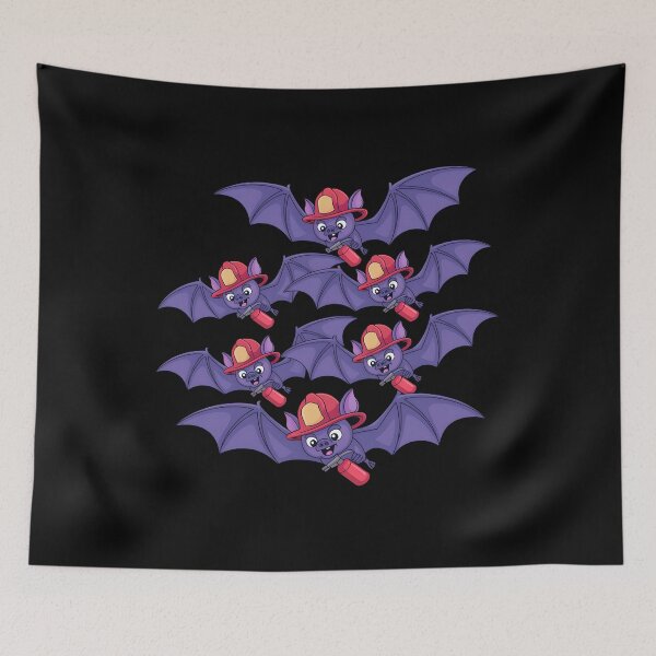 Item preview, Halloween Firefighter Bats  designed and sold by PeteLawliiet.