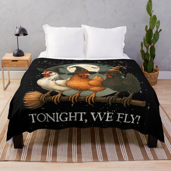 Item preview, Tonight We Fly T-Shirt, Funny Chicken Witches Halloween, Farm Animal Spooky Tee designed and sold by DuneHaicna.