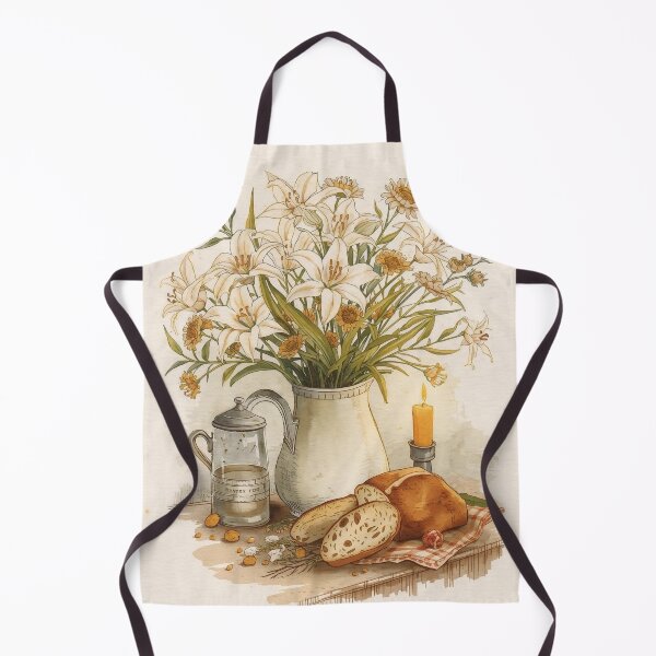 Item preview, Lily Table – Cottagecore Farmhouse Still Life designed and sold by Deezyned.