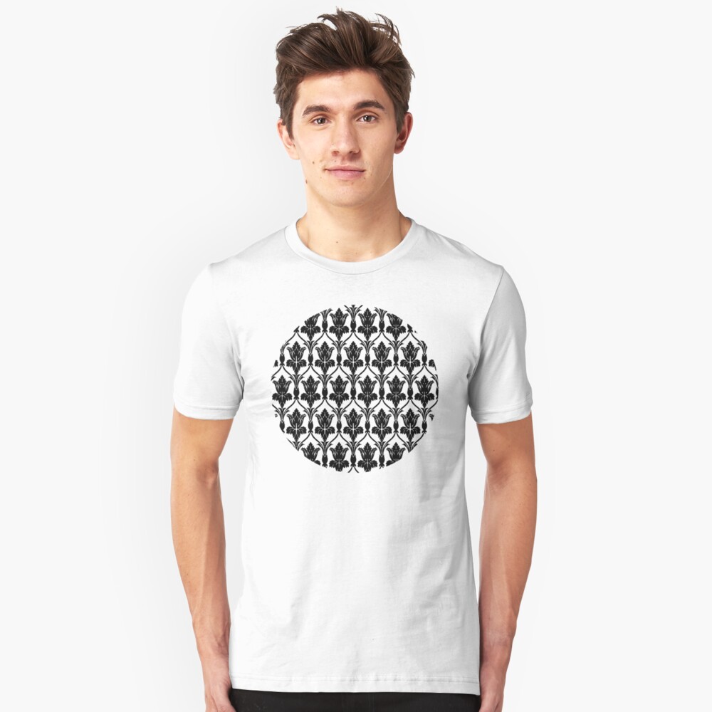 221b Sherlock Wallpaper T Shirt By Pixelspin Redbubble