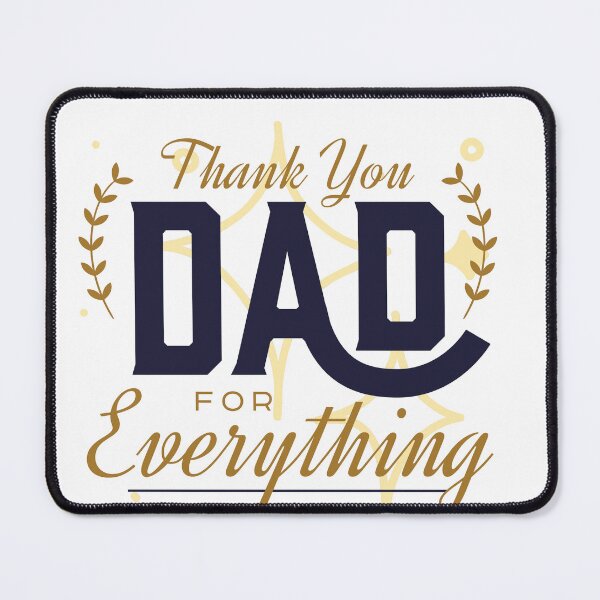 Item preview, Thank You Dad – Father Appreciation Typography Design designed and sold by Ramya designs .