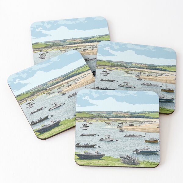 Item preview, Rock Padstow Cornwall.Cornish gift Kernow Travel location poster  designed and sold by BarbaraGlebska.