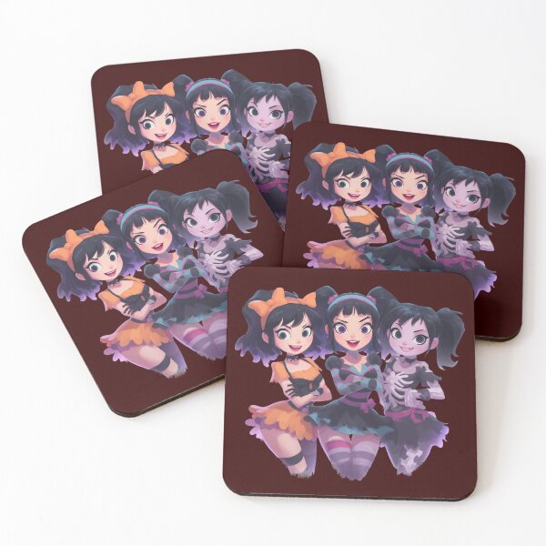 Item preview, Three cute ghoul girls – Halloween cartoon design designed and sold by Meiersbeste.