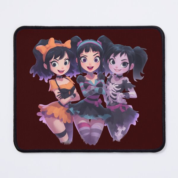 Item preview, Three cute ghoul girls – Halloween cartoon design designed and sold by Meiersbeste.