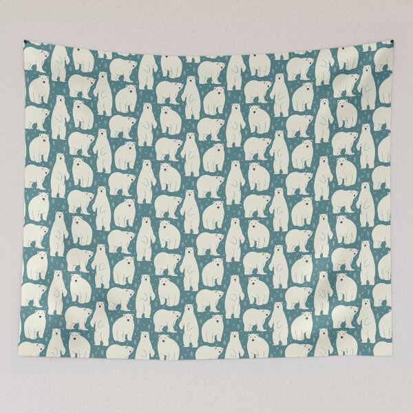 Item preview, Polar Bears - teal designed and sold by Johanna Kindvall.