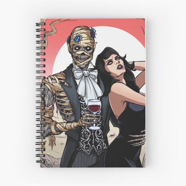 Item preview, Fancy dapper Undead Mummy man and Vampire girl cool horror art designed and sold by Vintage Designs +.