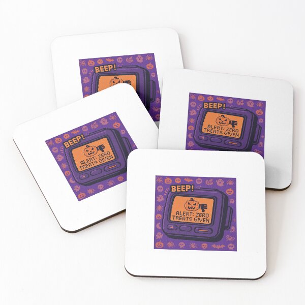 Item preview, Alert: Zero Treats Given – Retro Y2K Pager Halloween Pixel Art designed and sold by PulsivoxRecords.
