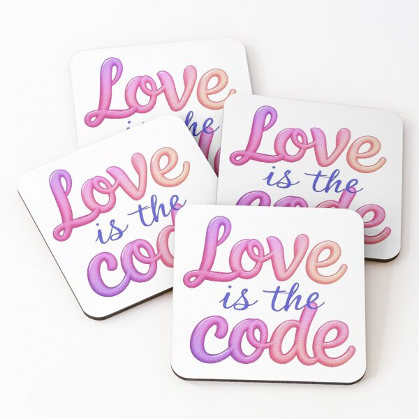 Item preview, Love Is The Code designed and sold by JusRight TT.