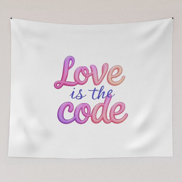 Item preview, Love Is The Code designed and sold by JusRight TT.