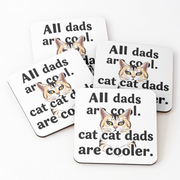 Item preview, All dads are cool, but cat dads are cooler designed and sold by SSMC DREAM DESIGN.