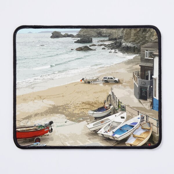 Item preview, St Agnes Cornwall.Cornish gift Kernow Travel location poster The Lizard designed and sold by BarbaraGlebska.