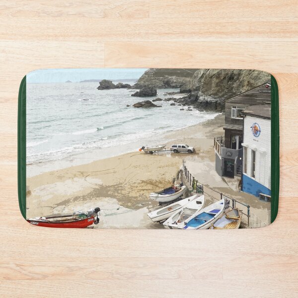 Item preview, St Agnes Cornwall.Cornish gift Kernow Travel location poster The Lizard designed and sold by BarbaraGlebska.