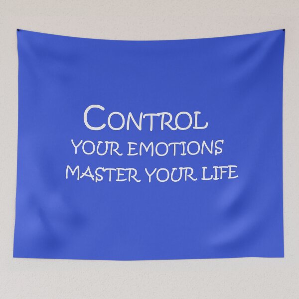 Item preview, Control Your Emotions, Master Your Life – Mindset Motivation Quote designed and sold by ArtNestVerse.