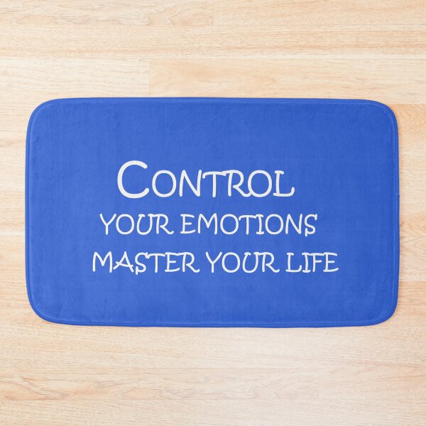 Item preview, Control Your Emotions, Master Your Life – Mindset Motivation Quote designed and sold by ArtNestVerse.