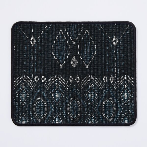 Item preview, Indigo Tribal Weaving Pattern with Geometric Motifs designed and sold by BUDDYLUU.