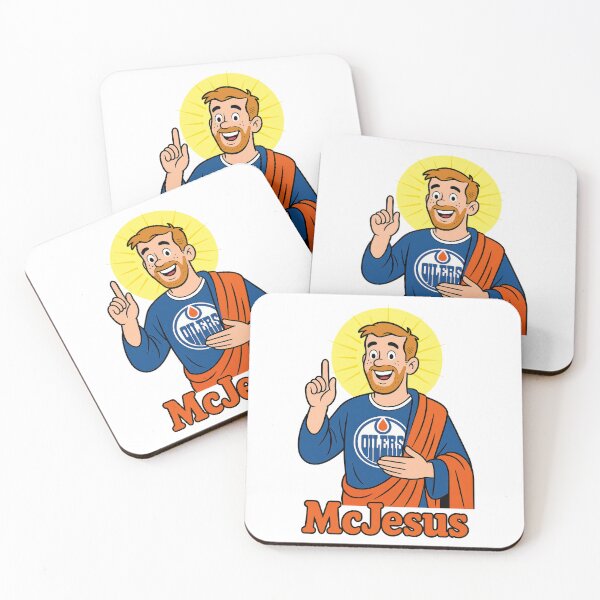 Item preview, McJesus – Edmonton Oilers Parody Art designed and sold by TheMemeVault.