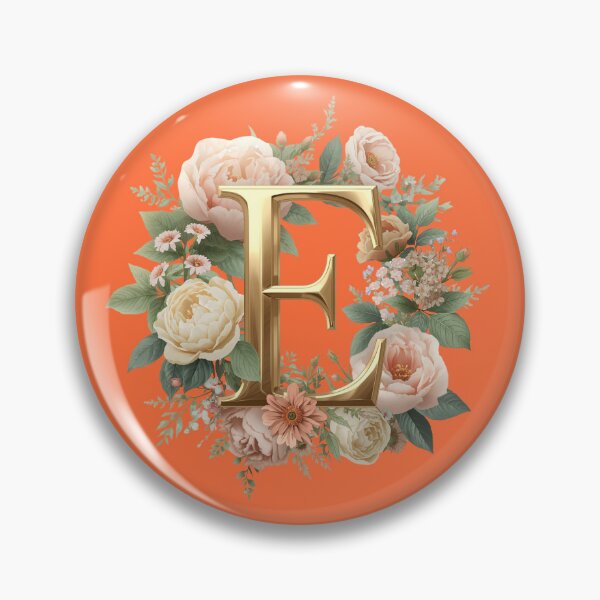 Artikelvorschau, Florales Monogramm Buchstabe E Wandkunst – Eleganter goldener Buchstabe E mit Rosen und Pfingstrosen | Personalisiertes Hochzeitsgeschenk, Kinderzimmerdeko, Femininer botanischer Buchstabe E Druck entworfen und verkauft von AmenAlways.