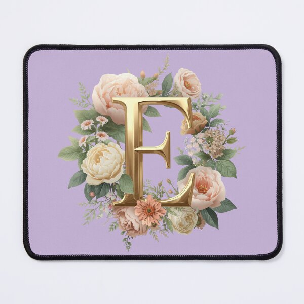 Artikelvorschau, Florales Monogramm Buchstabe E Wandkunst – Eleganter goldener Buchstabe E mit Rosen und Pfingstrosen | Personalisiertes Hochzeitsgeschenk, Kinderzimmerdeko, Femininer botanischer Buchstabe E Druck entworfen und verkauft von AmenAlways.