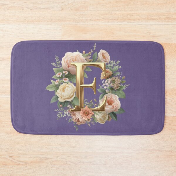 Item preview, Floral Monogram Letter E Wall Art – Elegant Gold Initial E with Roses & Peonies | Personalized Wedding Gift, Nursery Decor, Feminine Botanical Initial E Print designed and sold by AmenAlways.
