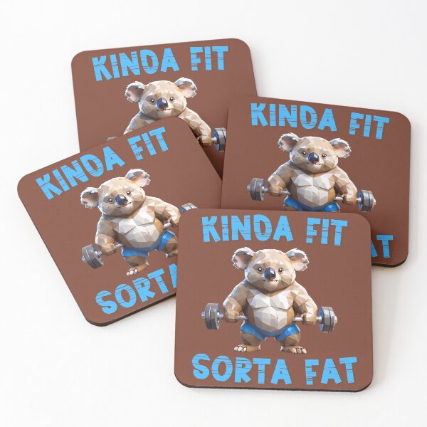 Item preview, Kinda Fit Sorta Fat: Funny Workout Tee. Koala designed and sold by Doodle-Bloom.