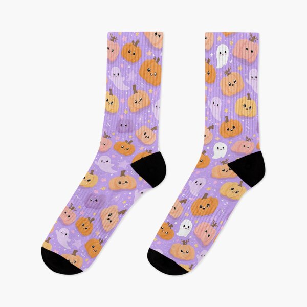 Artikelvorschau, Niedliche Kürbis-Party Halloween nahtlose Muster entworfen und verkauft von Kawaii Patterns | Chubby Animals & Cute Ghosts.