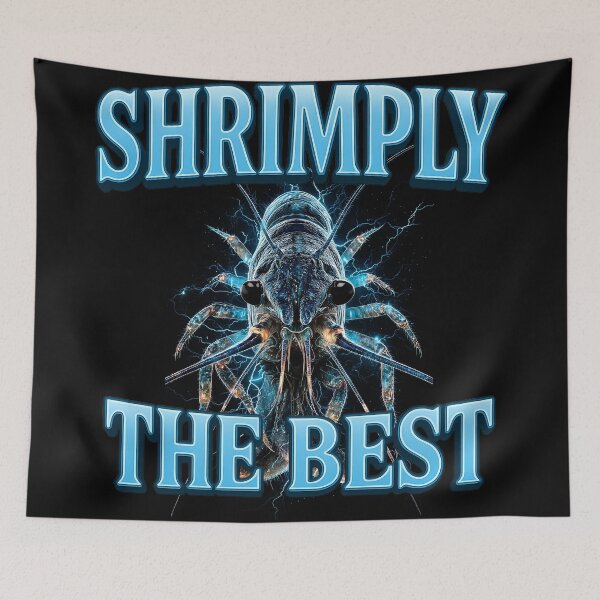 Item preview, Shrimply The Best Funny Ocean Meme designed and sold by WhoopsieWorld.