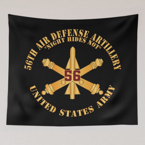 Item preview, Army - 56th Air Defense Artillery - Night Hides Not - Number Branch - US Army X 300 designed and sold by Military Insignia Products.