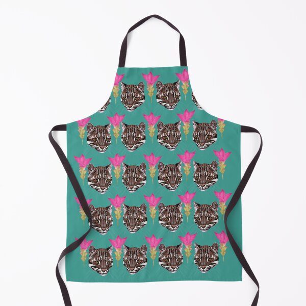 Item preview, Asiatic golden cat with flowers designed and sold by CLBArtDesign.