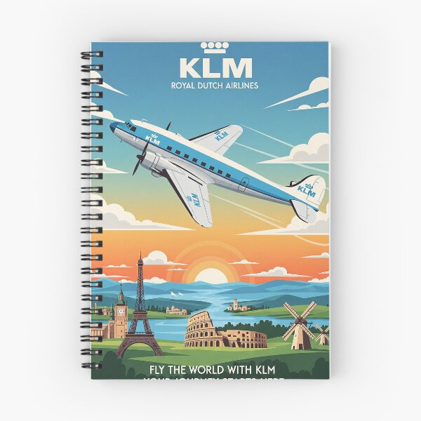Item preview, KLM Travel Poster designed and sold by Skyframe Aviation.