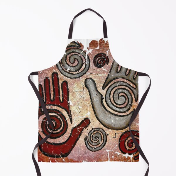 Item preview, Healing Hands Crackled Modern Fresco designed and sold by Rocky Mountain Artistry.