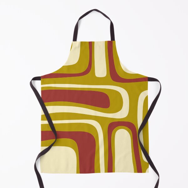 Item preview, Mid-Century Modern Abstract Palm Springs Pattern in Chartreuse Maroon Cream designed and sold by kierkegaard.