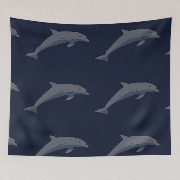 Item preview, Dolphin, cartoon, drawing designed and sold by nijess.