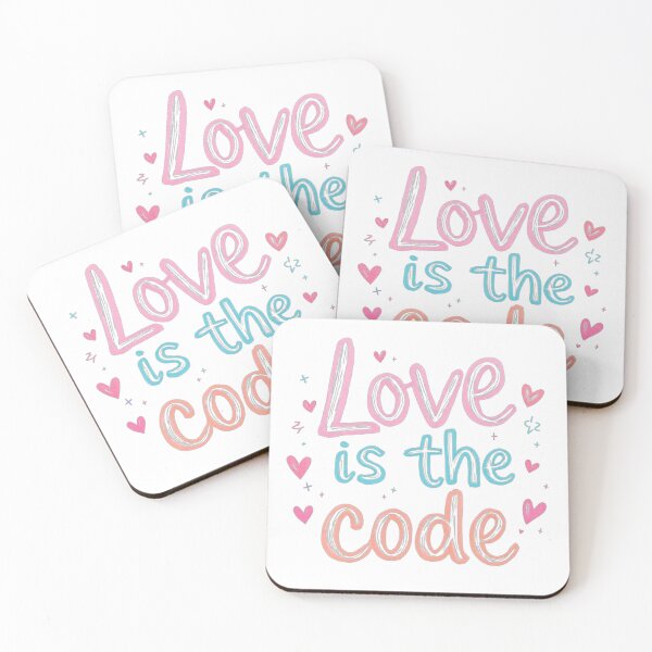 Item preview, Love Is The Code designed and sold by JusRight TT.